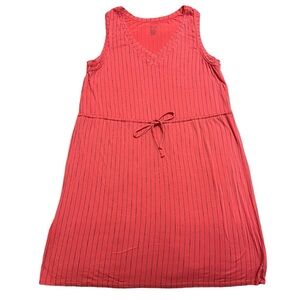 ANA Sleeveless Striped Dress With A Drawstring Waist Size XL